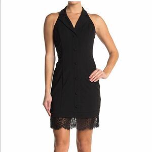 💕Last deal 💕Lace Hem button down dress